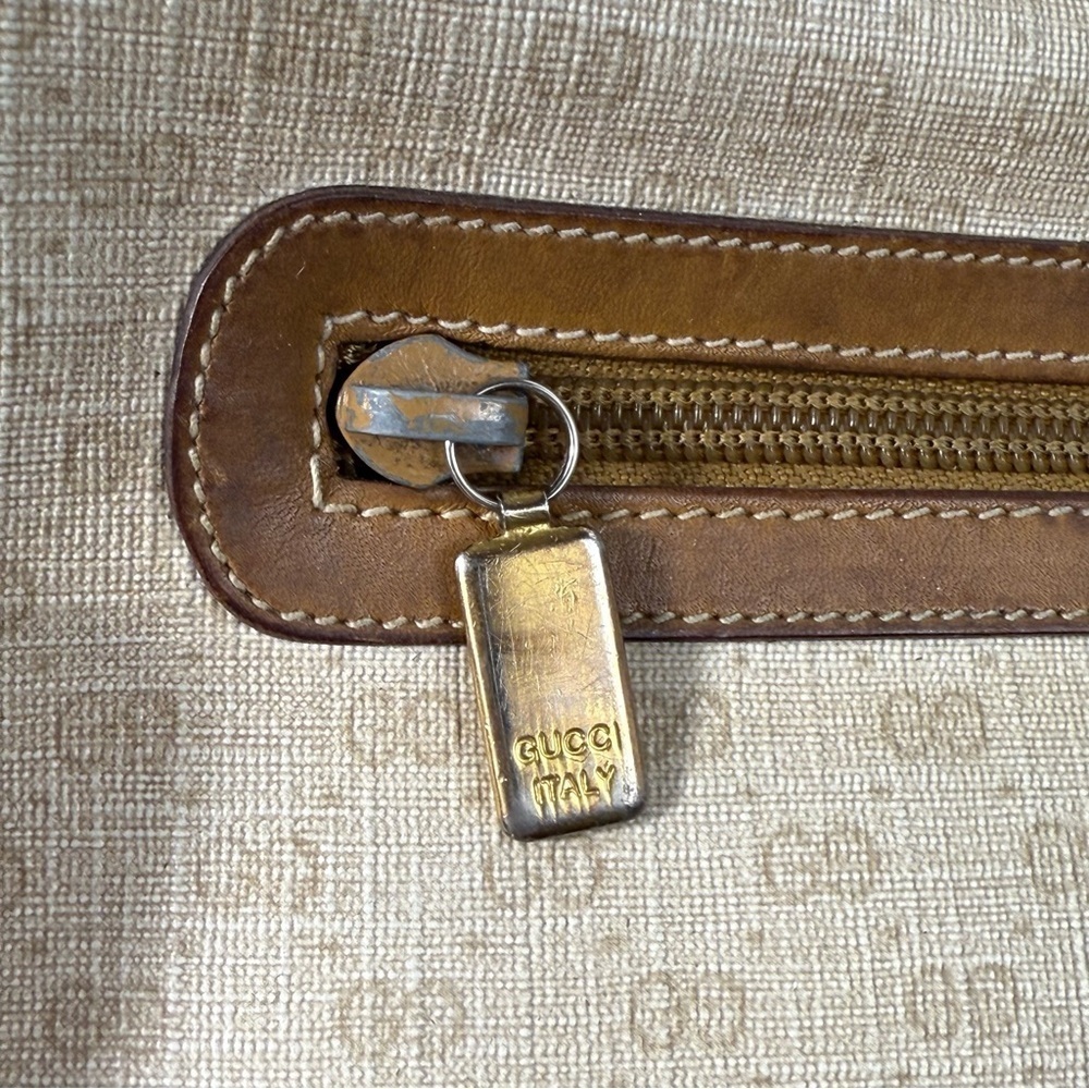GUCCI Vintage 80’s Micro GG Supreme shoulder bag purse beige neutral - Picture 13 of 13